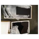 Techni 48 in. Rectangular Chocolate 3 Drawer Computer Desk with Keyboard Tray not used see pictures