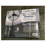 Comfort Zone 30 in. High-Velocity 3-Speed Industrial Pedestal Fan with Aluminum Blades and Adjustable Height see pictures