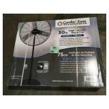 Comfort Zone 30 in. High-Velocity 3-Speed Industrial Pedestal Fan with Aluminum Blades and Adjustable Height see pictures