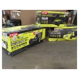 Lot of 3 Ryobi 40V Cordless Lawnmowers 2 of them have a battery and charger one is tool only customer returns see pictures