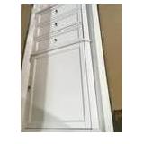Hampton Harbor 23 in. W x 13 in. D x 67-1/2 in. H Corner Linen Cabinet in White by Home Decorators Collection A little bit Damaged Customer Returns See pictures