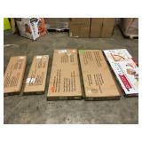 Lot with New Wall Shelves and Solid Wood worksurfaces 5 units total see pictures