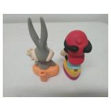 Vintage Bugs Bunny And Animaniacs Wakko Yakko Toothbrush Holders