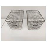 Two Vintage Metal American Playground Device Co. Gym Baskets