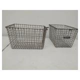 Two Vintage Metal American Playground Device Co. Gym Baskets