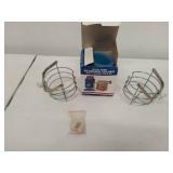 Three Metal Mug Size Beverage Holders