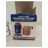 Three Metal Mug Size Beverage Holders