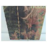 Wood Wall Décor Bear Art