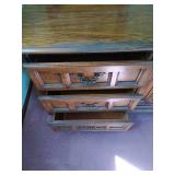 Lowboy Dresser with Two Mirrors
