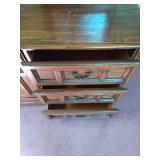 Lowboy Dresser with Two Mirrors