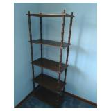 Floor Shelf with Wall Shelf