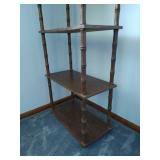 Floor Shelf with Wall Shelf
