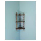 Floor Shelf with Wall Shelf