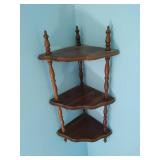 Floor Shelf with Wall Shelf