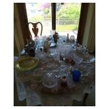 Collection of Glassware and Serving Items