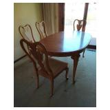 Dining Table with Four Chairs
