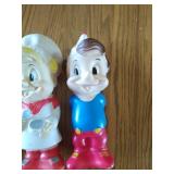 Set of three Kellogg brand  vintage toys