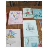 Collection of vintage greeting cards