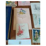 Collection of vintage greeting cards