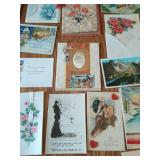 Collection of vintage greeting cards