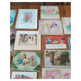 Collection of vintage greeting cards