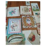 Collection of vintage greeting cards