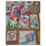 Collection of vintage greeting cards