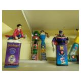 Collection of Spin Pop Candy Toys