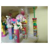 Collection of Spin Pop Candy Toys