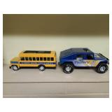 Pillsbury School bus and Hummer