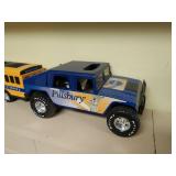 Pillsbury School bus and Hummer