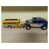 Pillsbury School bus and Hummer