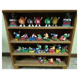 Collection of M&M Toys with Shelf