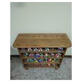 Collection of M&M Toys with Shelf