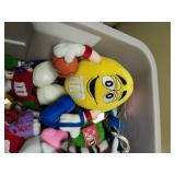Large Bin Full of M&M Plushies