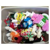 Large Bin Full of M&M Plushies