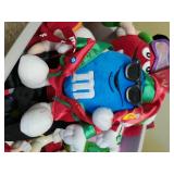 Large Bin Full of M&M Plushies
