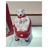 Coca-Cola Polar Bear Downhill Cookie Jar