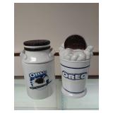 Two Oreo Cookie Jars