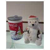 Two Coca-Cola Cookie Jars