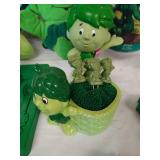 Large Collection of Green Giant Toys and Décor