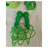 Large Collection of Green Giant Toys and Décor