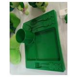 Large Collection of Green Giant Toys and Décor