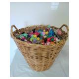 Basket Full of Wind Up Toys