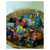 Basket Full of Wind Up Toys