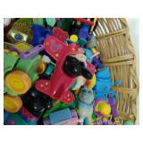 Basket Full of Wind Up Toys