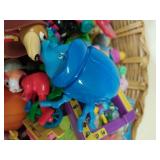 Basket Full of Wind Up Toys