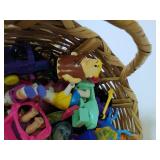 Basket Full of Wind Up Toys