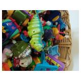 Basket Full of Wind Up Toys