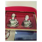 Large Bin Full of Holiday Salt and Pepper Shakers